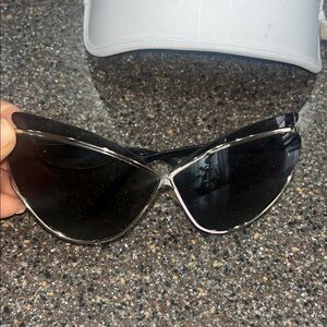 Dior Black and Silver Sunglasses